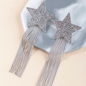Bling star earrings